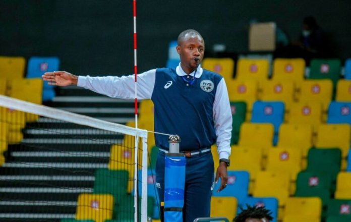 Rwandan referee Ndayisaba Alphonse officiating Volleyball U19 World Cup in Uzbekistan