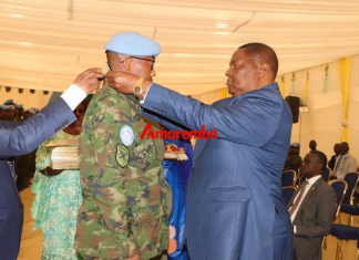 Rwandan peacekeepers honored with medals by President Touadera in Central African Republic