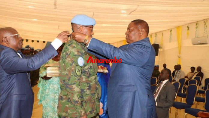 Rwandan peacekeepers honored with medals by President Touadera in Central African Republic