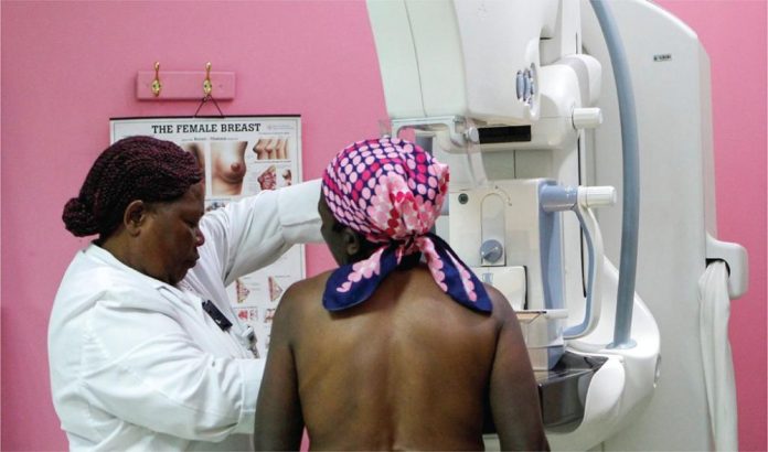 Rising Breast and Cervical Cancer in Rwanda Women being screened for rising breast and cervical cancer in Rwanda