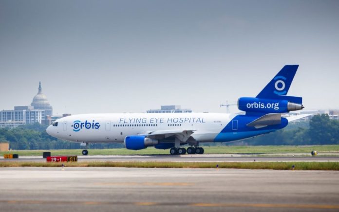 Arrival of Rwanda Flying Eye Hospital in Kigali Rwanda flying eye hospital lands in Kigali to offer free eye surgeries and doctor