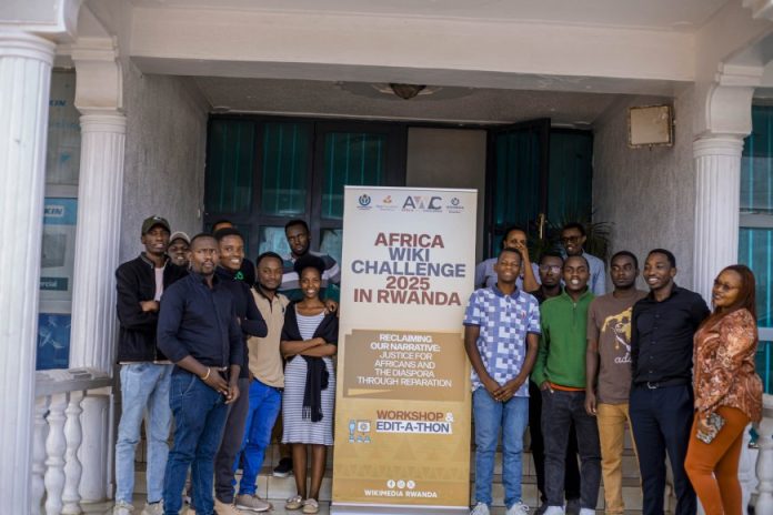 Rwanda History Wikipedia Campaign in Kigali Youth writing articles during the Rwanda history Wikipedia campaign in Kigali