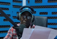 Radio Rwanda journalist Kassim Yussuf during his broadcasting career
