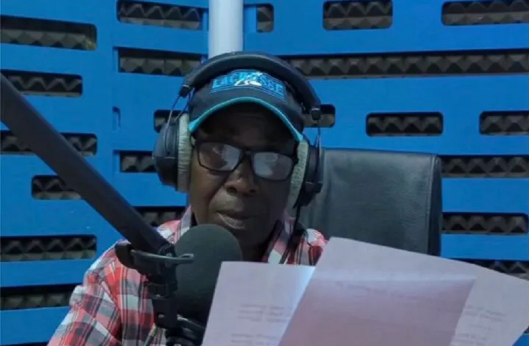 Radio Rwanda journalist Kassim Yussuf during his broadcasting career