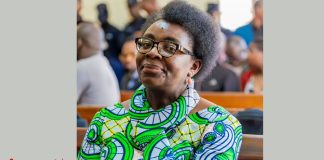 Ingabire Victoire rejects judges during Rwanda court trial in Kigali.
