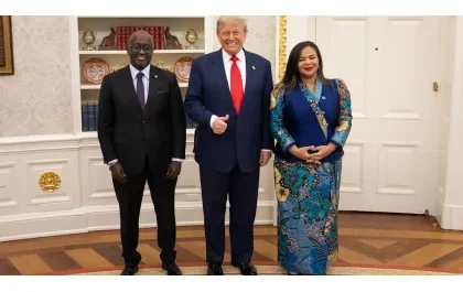 Rwanda–DR Congo Peace Agreement Signing at the White House Rwanda and DR Congo leaders prepare to sign a final peace deal at the White House.