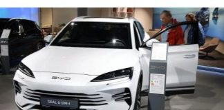 BYD Passes Tesla | Electric Car Sales Grow BYD electric cars displayed as Tesla faces sales pressure