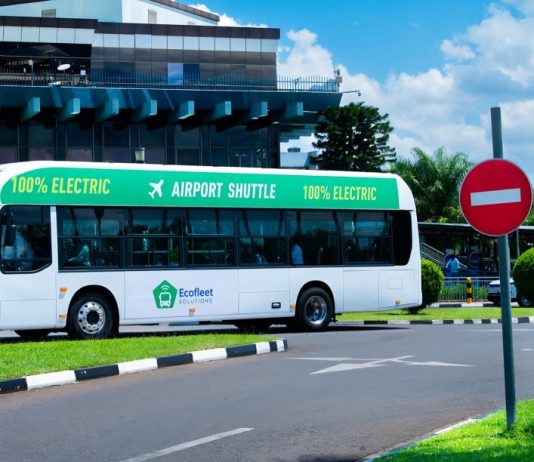 Rwanda airport electric buses in Kigali