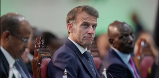 French President Emmanuel Macron speaking about Rwanda sanctions and DR Congo peace talks