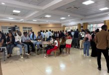 Young people gathered in Kigali over suspected fake Canada study opportunities
