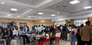 Young people gathered in Kigali over suspected fake Canada study opportunities
